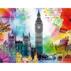 Palapeli Ravensburger 500 palaa London Postcard
