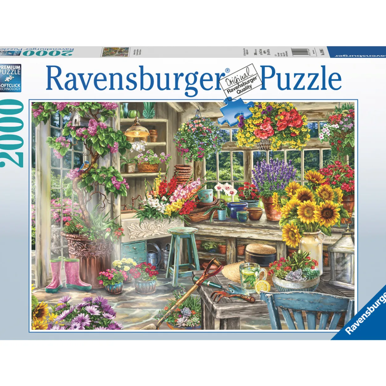 Palapeli Ravensburger 2000 palaa Gardener's Paradise