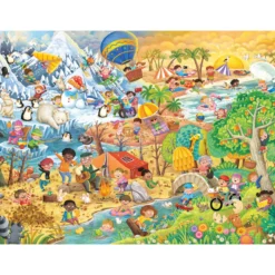 Palapeli Ravensburger 100 palaa Four Seasons Of Fun XXL