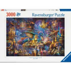 Palapeli Ravensburger 3000 palaa Dragon’s Library