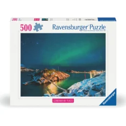 Palapeli Ravensburger 500 palaa Northern Lights In Bergsfjord