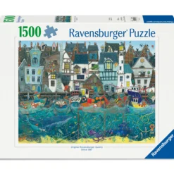 Palapeli Ravensburger 1500 palaa Ship/Habour