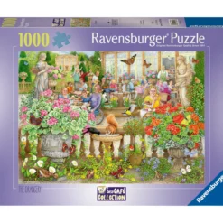 Palapeli Ravensburger 1000 palaa Cosy Café Secret Garden