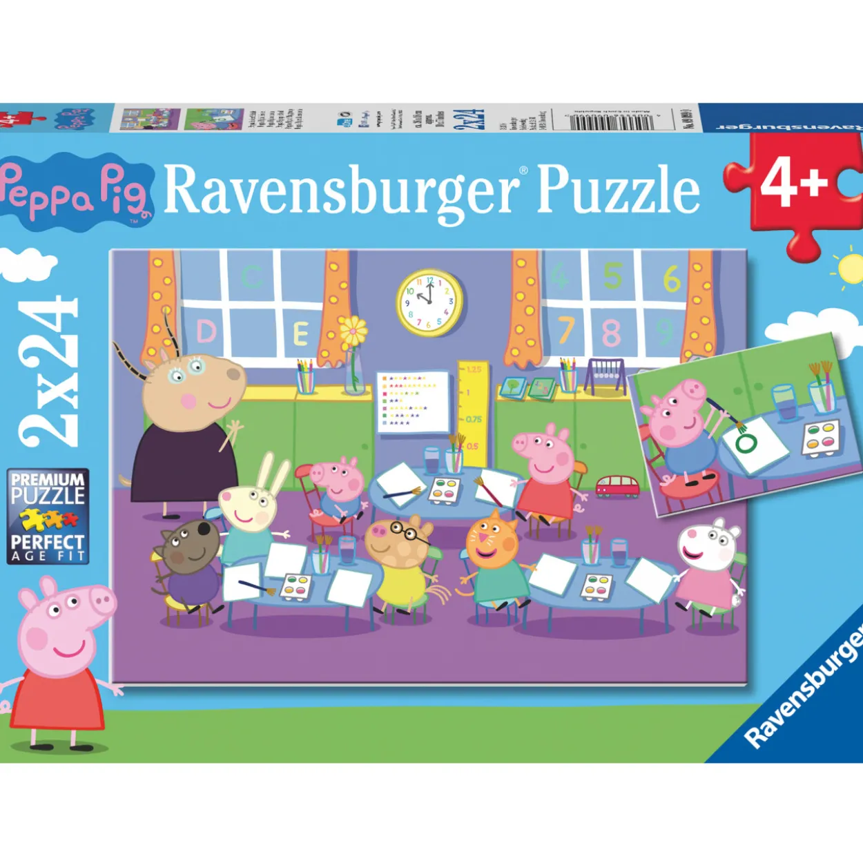 Palapeli Ravensburger Peppa Pig At The Playground 2x24 palaa