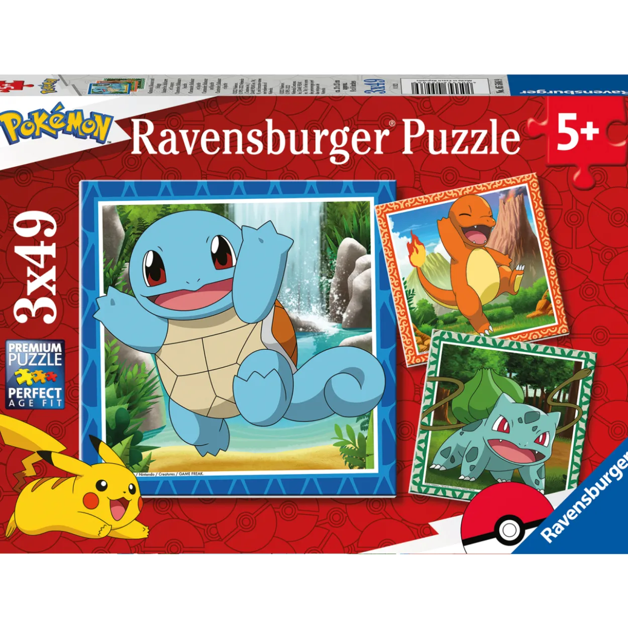 Palapeli Ravensburger Pokémon 3x49 palaa