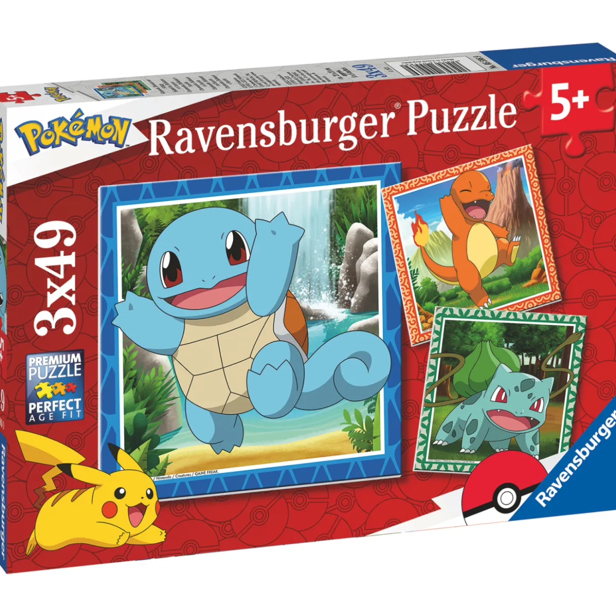 Palapeli Ravensburger Pokémon 3x49 palaa