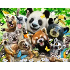 Palapeli Ravensburger Wildlife Selfie 300 palaa