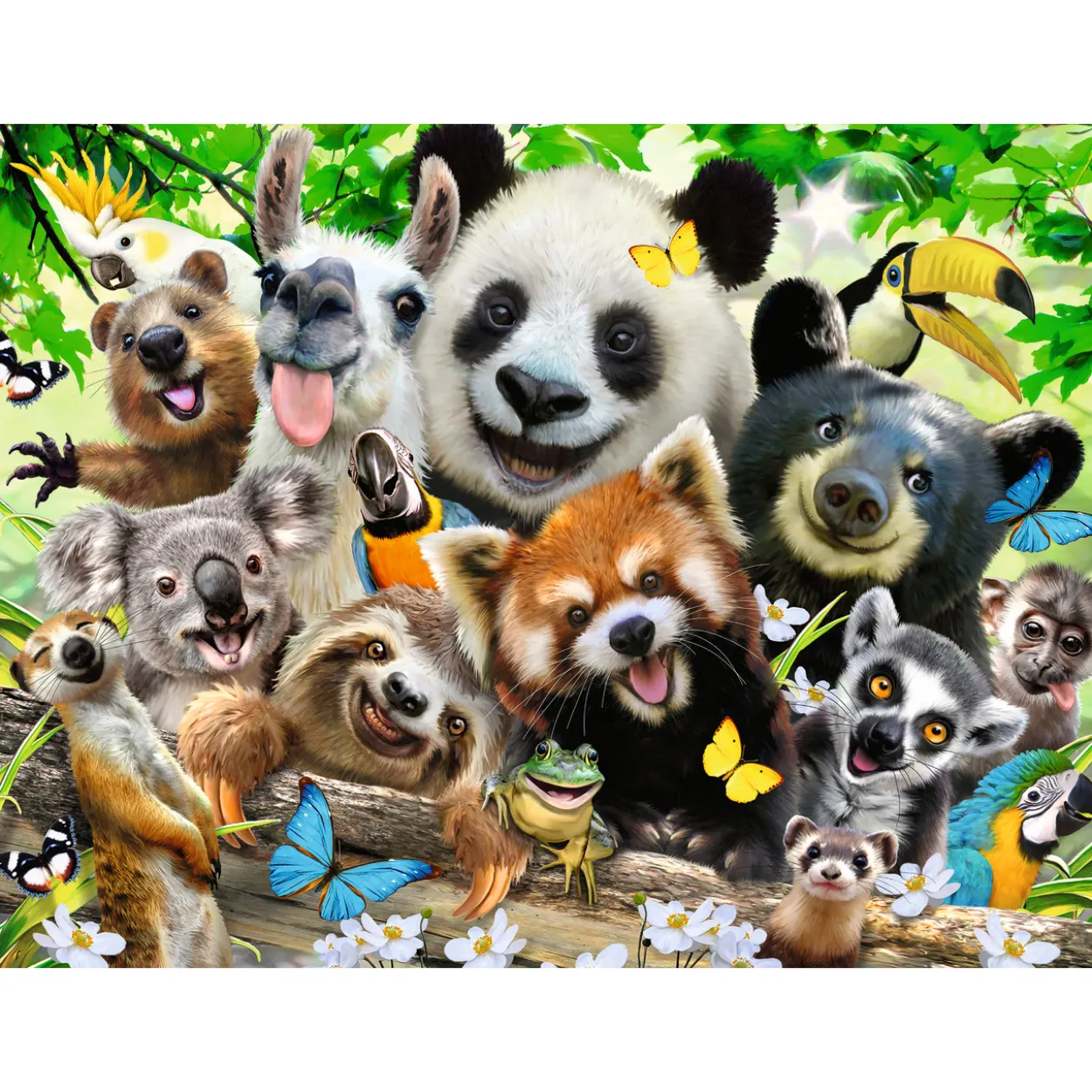 Palapeli Ravensburger Wildlife Selfie 300 palaa