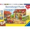 Palapeli Ravensburger Working on the Farm 2x12 palaa