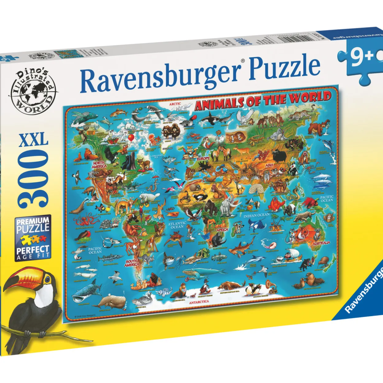Palapeli Ravensburger World Of Animals 300 palaa