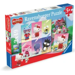 Palapeli Ravensburger 3 x 49 palaa Hello Kitty Super Style