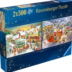 Palapeli Ravensburger 2x 500 palaa Christmas Collection No1