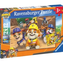 Palapeli Ravensburger 2 x 12 palaa Rubble & Crew Team in Action!