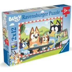 Palapeli Ravensburger 2 x 12 palaa Bluey