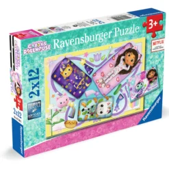 Palapeli Ravensburger 2 x 12 palaa Gabby's Dollhouse