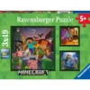 Palapeli Ravensburger 3 x 49 palaa Minecraft Biomes
