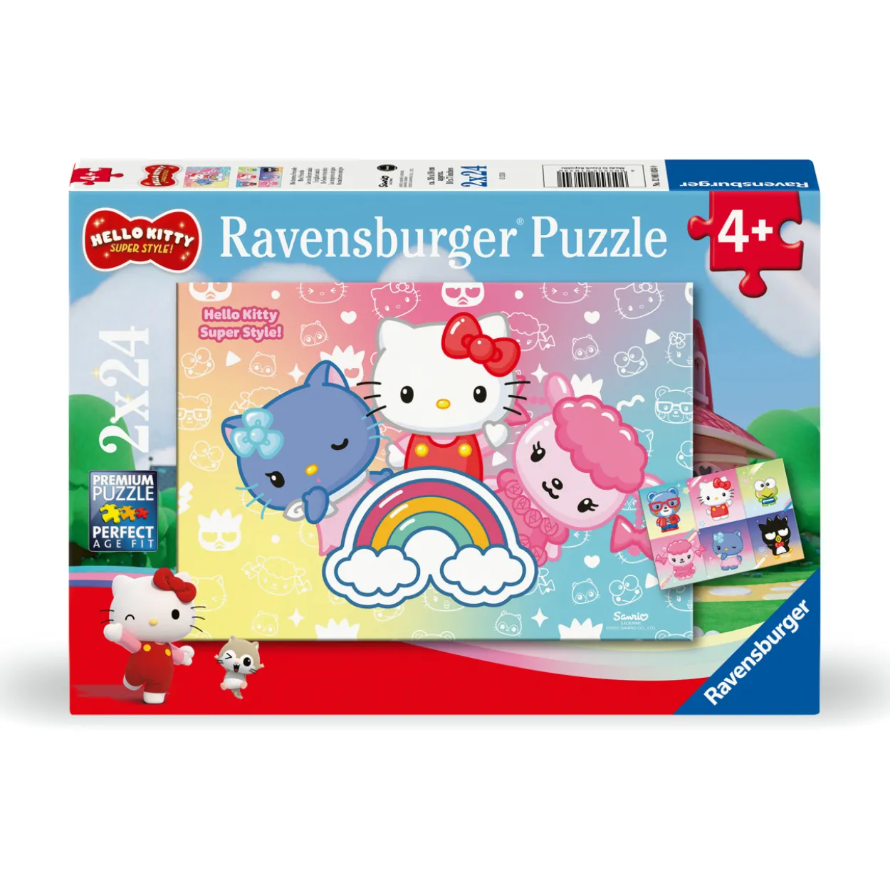 Palapeli Ravensburger 2 x 24 palaa Hello Kitty Super Style