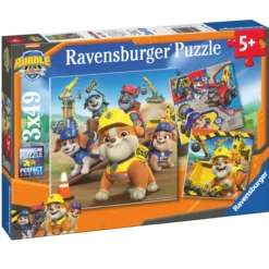 Palapeli Ravensburger 3 x 49 palaa Rubble & Crew Work Vechicles