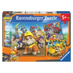 Palapeli Ravensburger 3 x 49 palaa Rubble & Crew Work Vechicles