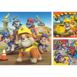 Palapeli Ravensburger 3 x 49 palaa Rubble & Crew Work Vechicles