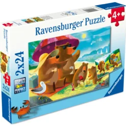 Palapeli Ravensburger 2 x 24 palaa Bear Family Vacations