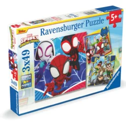 Palapeli Ravensburger 3 x 49 palaa Spidey's Adventures