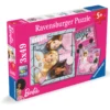 Palapeli Ravensburger 3 x 49 palaa Barbie