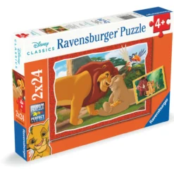 Palapeli Ravensburger 2 x 24 palaa The Lion King
