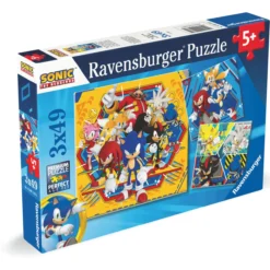 Palapeli Ravensburger 3 x 49 palaa Sonic Core