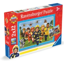 Palapeli Ravensburger 2 x 12 palaa Fireman Sam Rescuers are coming