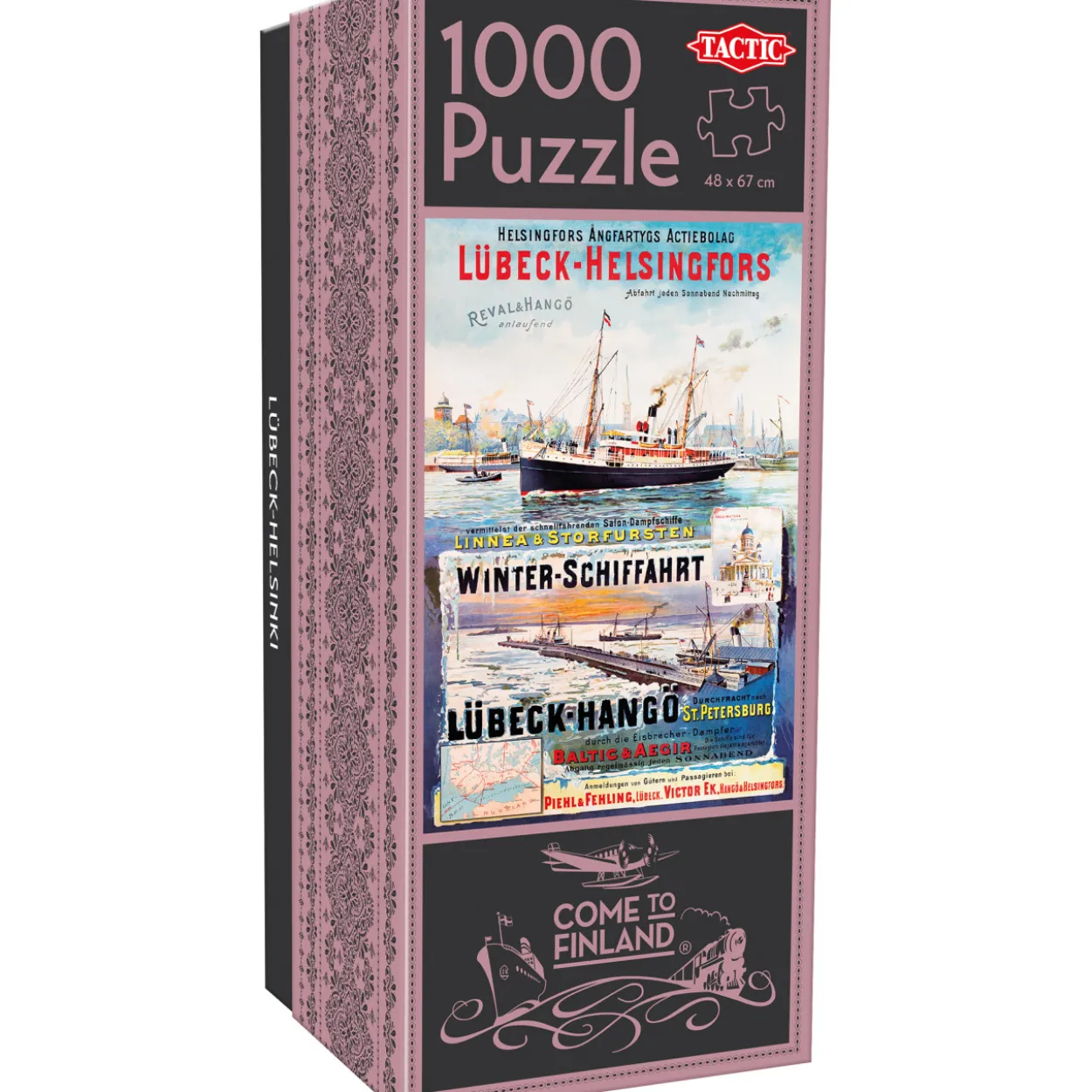 Palapeli Tactic 1000 palaa Come to Finland Lübeck-Helsinki
