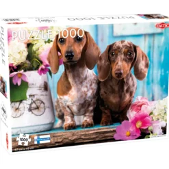 Palapeli Tactic 1000 palaa Dashing Dachshunds
