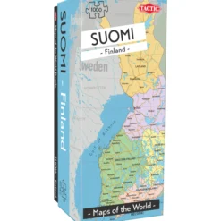 Palapeli Tactic 1000 palaa Maps of the World Finland