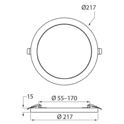 Paneelivalaisin Airam Flex Multi IP20 12W 830/840/865 PIR