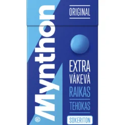 Pastilli Mynthon Original 39 g Extra Väkevä sokeriton
