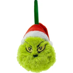 Pehmo Grinch joulukuusenkoriste tonttulakki