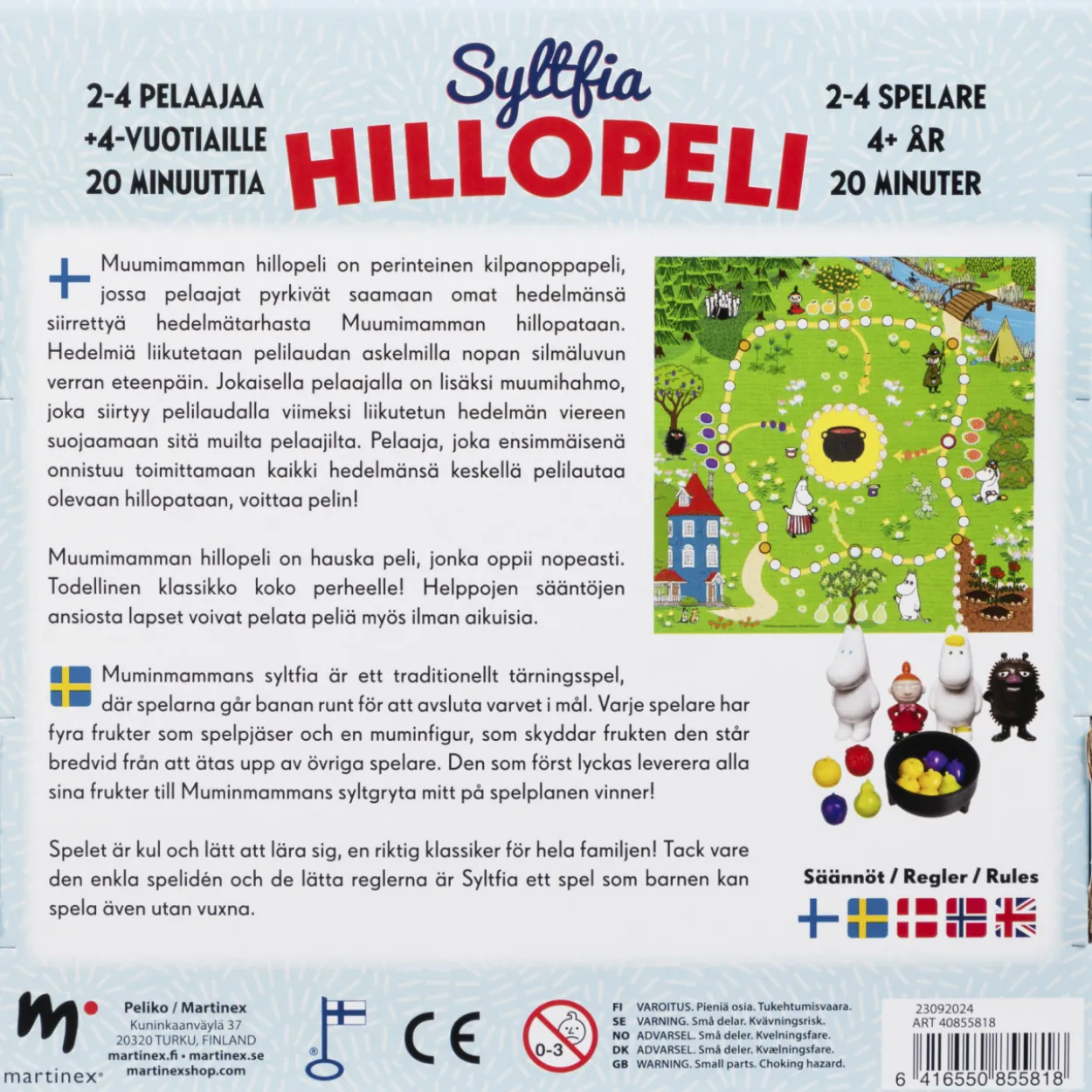 Peli Peliko Muumimamman hillopeli