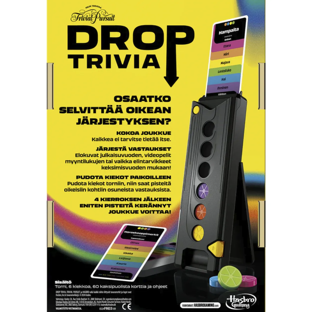 Peli Trivial Pursuit Drop Trivia