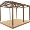Pergola Patio Terassit 3x4 harjakattoinen, kestopuu
