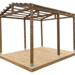 Pergola Patio Terassit 3x4 harjakattoinen, kestopuu