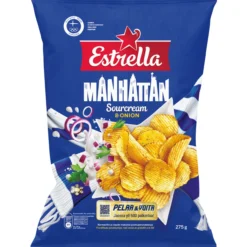 Perunalastu Estrella 275 g Manhattan Sourcream & Onion