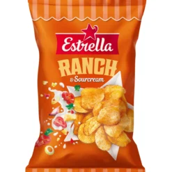 Perunalastu Estrella 275 g Ranch & Sourcream