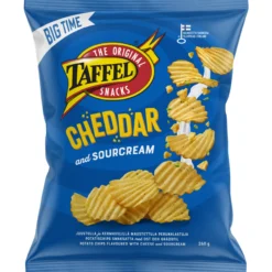 Perunalastu Taffel 260 g Cheddar & Sourcream