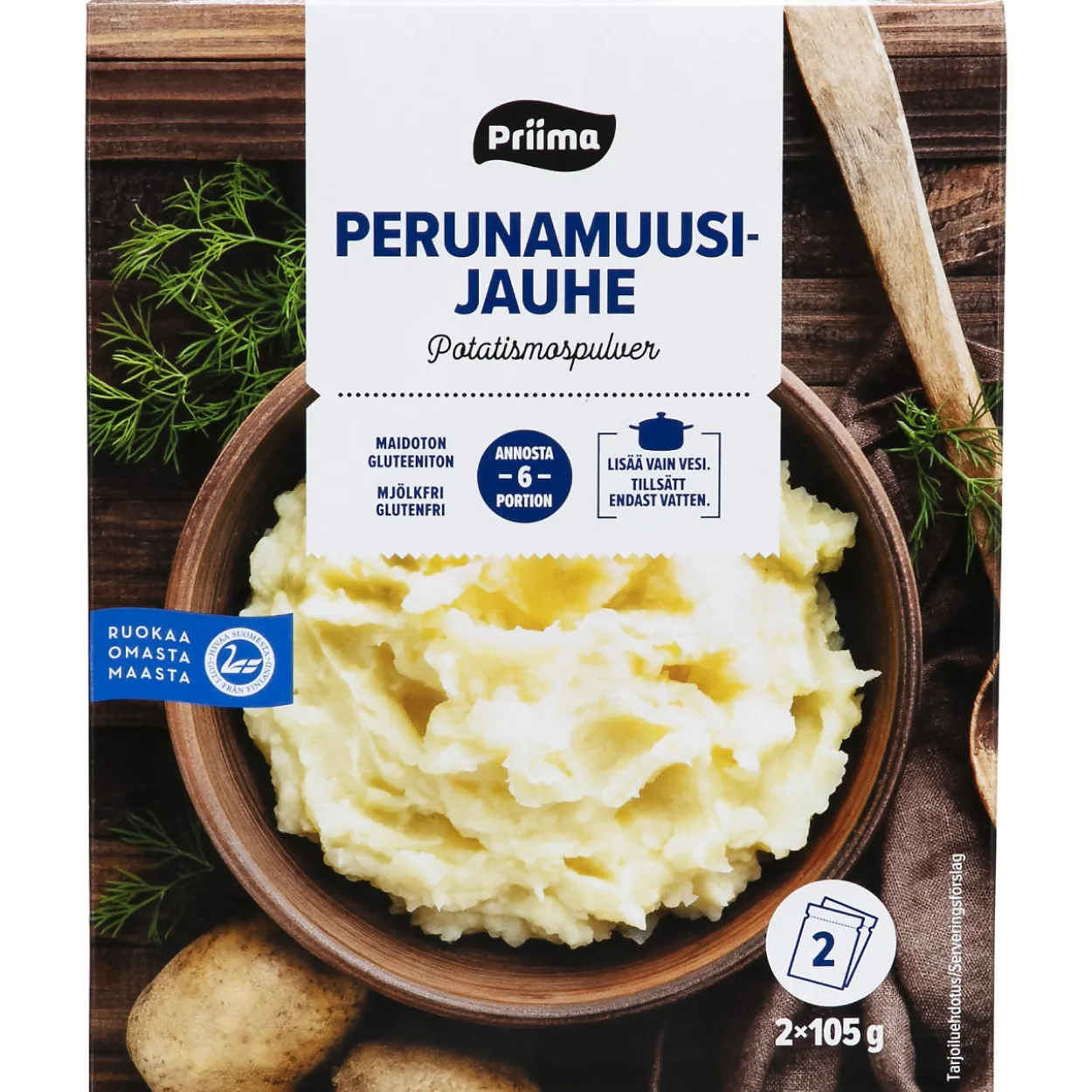 Perunamuusijauhe Priima 210 g maidoton