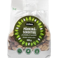 Pähkinäsekoitus Priima 300 g paahdettu ja suolattu