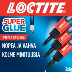 Pikaliima Super Glue Mini Dose, 3 x 1 g