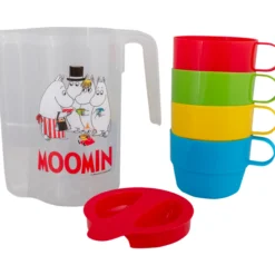 Piknik-kannu Moomin by Martinex + 4 mukia