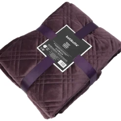 Päiväpeitto Kotikulta 180 x 260 cm Ruudukko violetti
