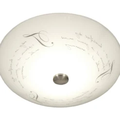 Plafondi Aneta Lighting Skrift 50 cm, valkoinen/teräs