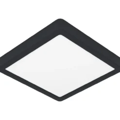 Plafondi EGLO Fueva 5 led 17W 21x21cm musta/valkoinen